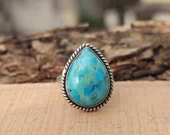 Handgefertigter Sterling Silber Ring von Kingman