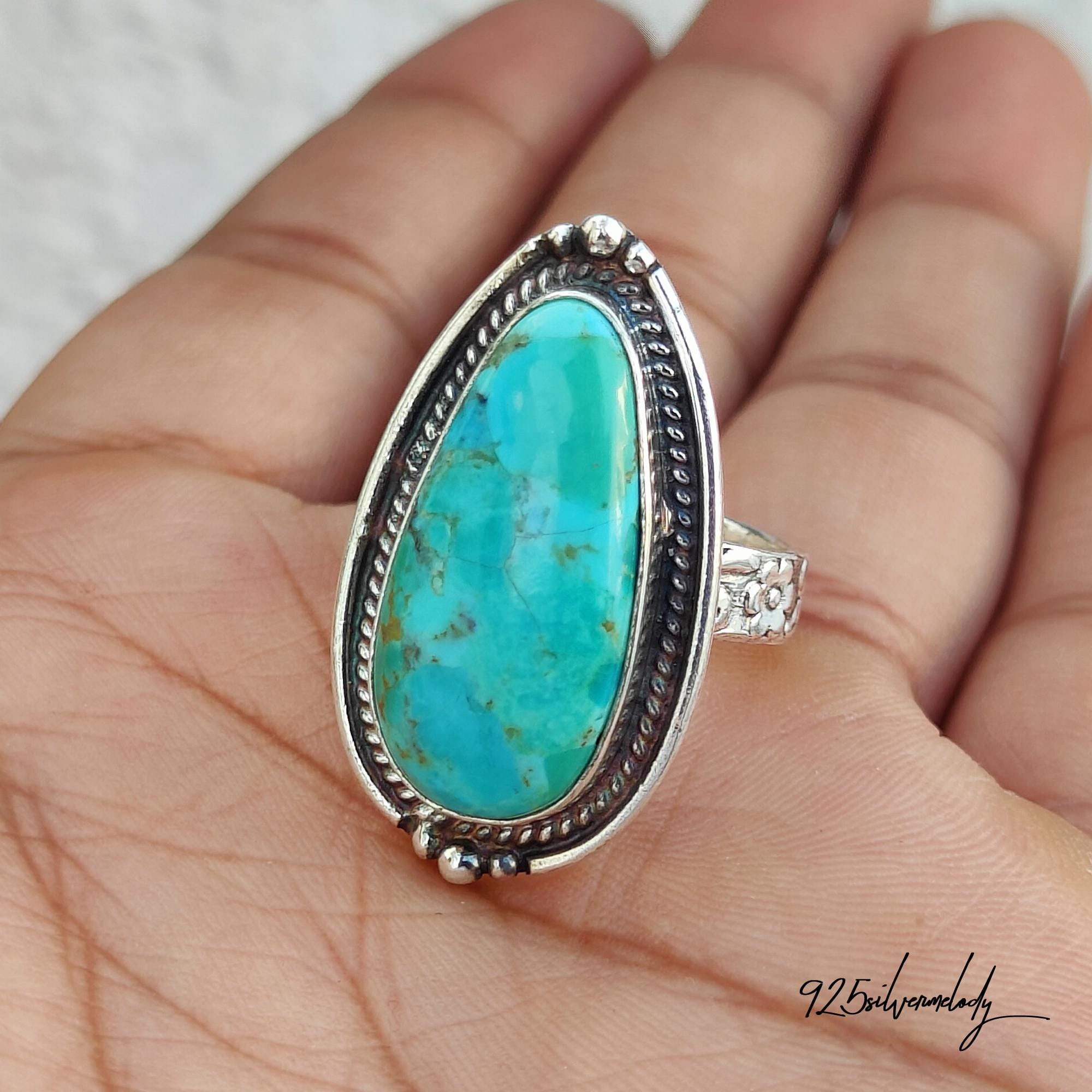 希少】Indian jewelry KingmanMine turquoise Kingman Mine Turquoise