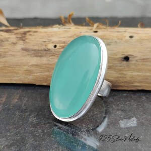 Kingman Turquoise Ring: Sterling Silver Oval Statement Ring - Etsy