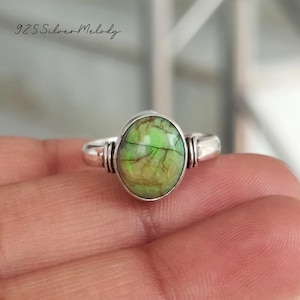 Monarch Opal Gemstone Ring ~ Silver Statement Ring ~ Monarch Opal Jewelry ~ 925 Sterling Handmade Ring ~ Boho Dainty Ring ~ Gift Idea