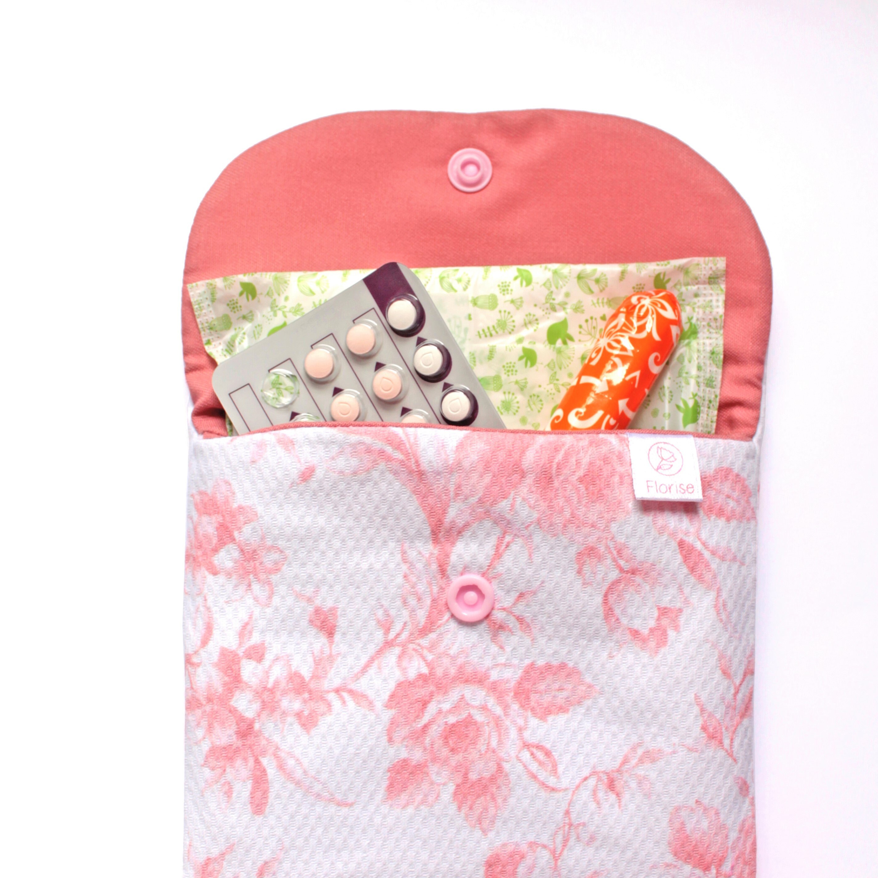 Sanitary Pouch, Cotton Sanitary Pad Organizer, Tampon Pouch, Pad Pouch