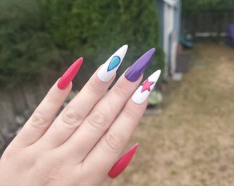 Featured image of post Anime Nails Mha Cute spring nails cute nails pretty nails summer acrylic nails