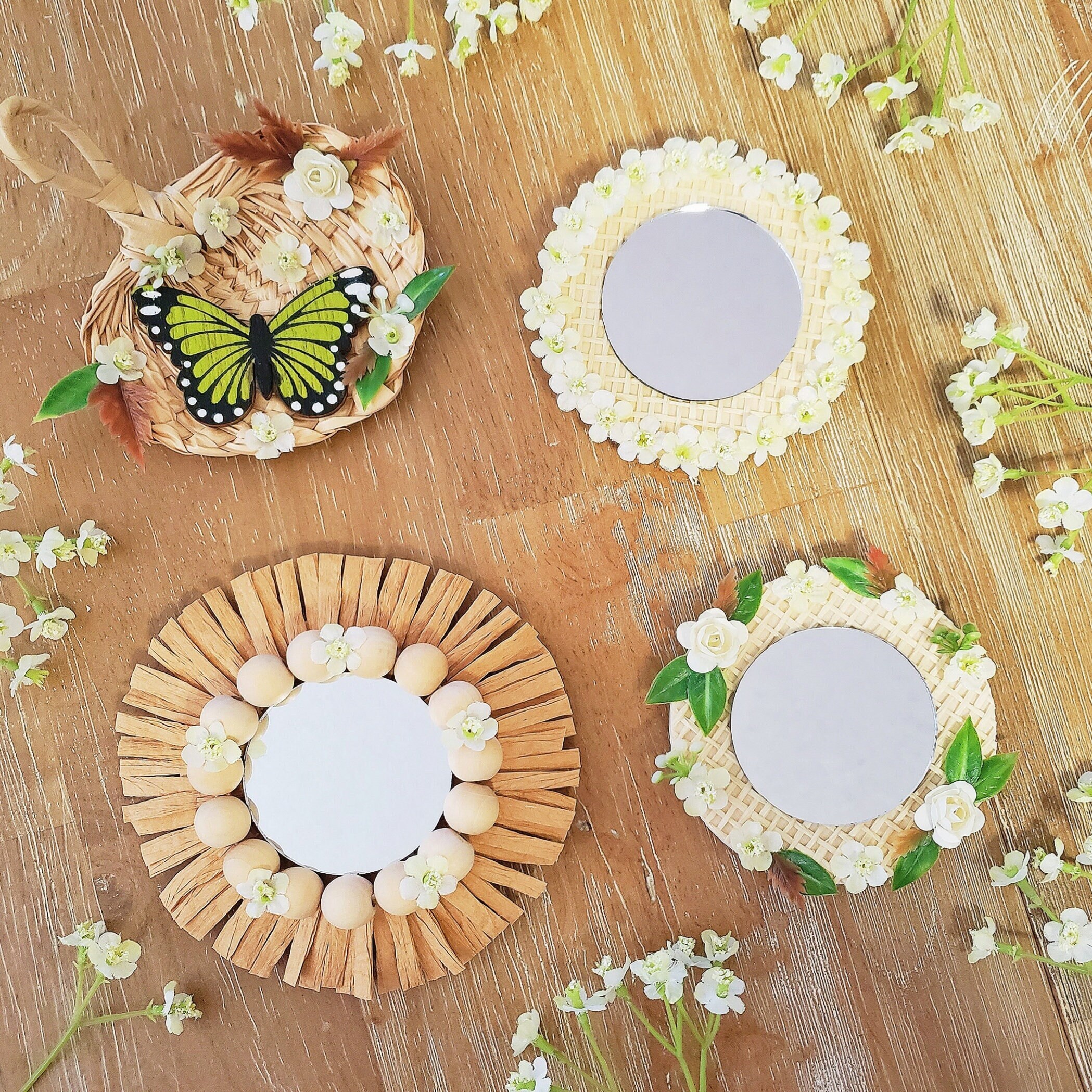 Set of 4 Boho / Mirror Etsy