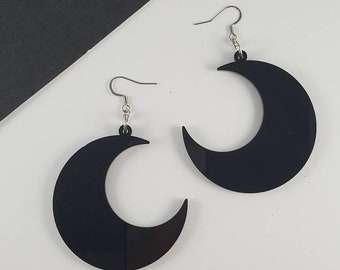 large moon earrings