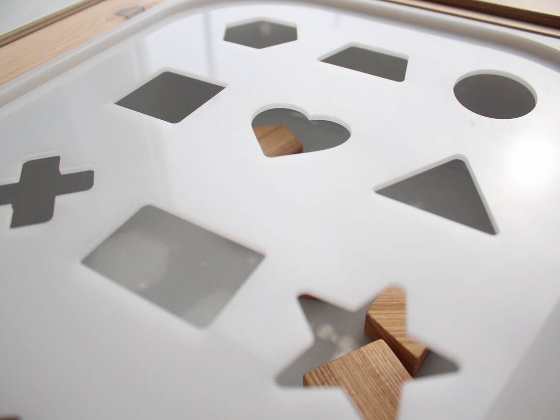 Shape Sorting Lid for Trofast Box. Acrylic Flisat Insert With Etsy