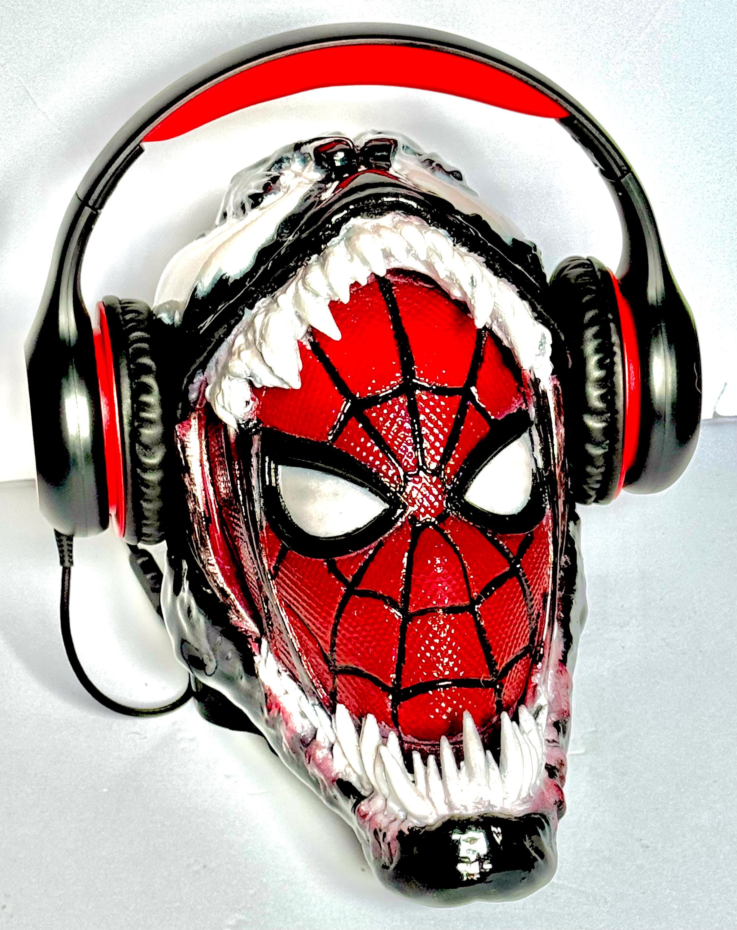 spider man venom head phone stand rest docking station custom paint dad father gift holiday avengers son child adult