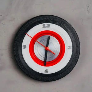 Band wandklok, aangepaste garage decor kwarts kwaliteit precisie reparatie tool monteur autoliefhebber cadeau aanwezig kunst aan de muur kwaliteit gemaakt in de VS