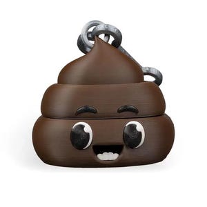 3-D printed doggy duty bag dispenser keychain unique design, brilliant colors pet water luxury cat small large pooper scooper trash crap