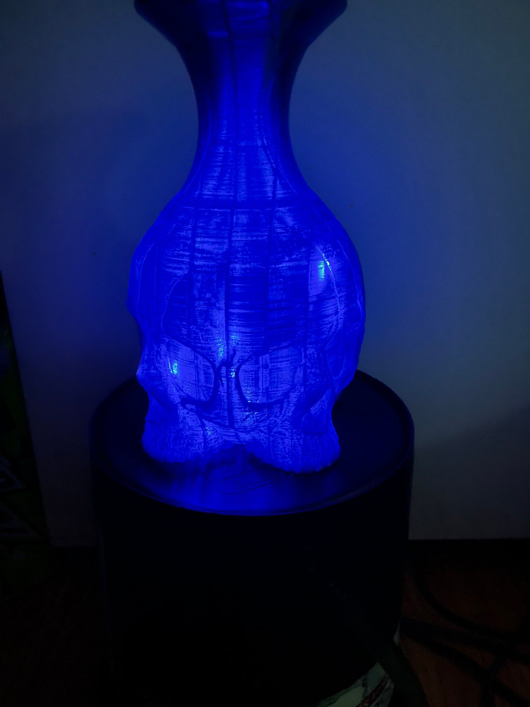 Extra Large LED Light up Skull Vase Decorative Halloween Etsy