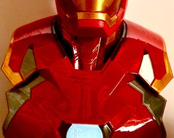 Luxury Iron man MK 46 head phone stand rest docking station custom paint dad father gift holiday avengers gaming gamer