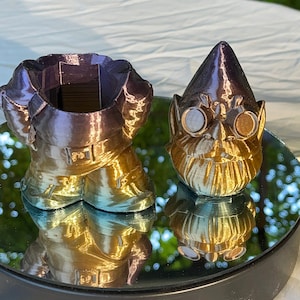 3D Printed Gnome Geo Cache Container – Geocaching Treasure Holder & Outdoor Garden yard key hide money secret holder storage