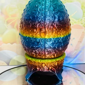 3D Gedruckt klappbare Deckel Osterei Dekoration Einzigartige Frühling Dekor, Handgefertigte Ostergeschenk Sohn Tochter Candy Container Spielzeug Schmuckstücke vorhanden