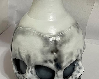 Large custom skull vase realistic unique holiday birthday anniversary wedding man cave wife son daughter father gift Easter Halloween