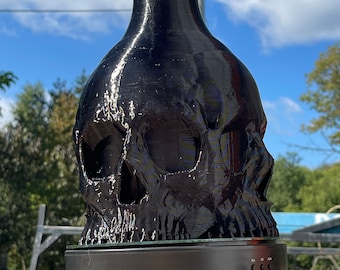 Custom skull vase decor holiday  decoration pumpkin witch cat spider web holiday seasonal