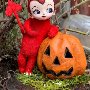 Angus and Oscar handmade Halloween devil boy