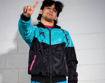 Retro Multicolor BJJ Windbreaker: Vintage Jiu Jitsu Hoodie