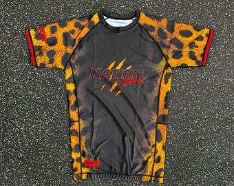 Der Gepard | BJJ Ausschlagschutz | No-Gi Jiu Jitsu & MMA Kompression Shirt | Tierdruck