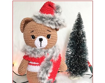 Bonny the Xmas bear PDF pattern (English)