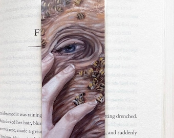 Fine Art Print: Laminated Bookmark of Original, Surreal Oil Painting Detail, Abstract, One of a Kind Artwork, Handmade Gift Idea