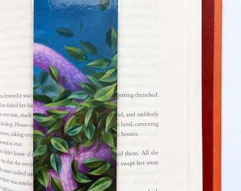 Fine Art Print: Laminated, Handmade Bookmark of Original, Surreal Oil Painting, Landscape, Colorful Abstract, Healing Art, Unique Gift Idea