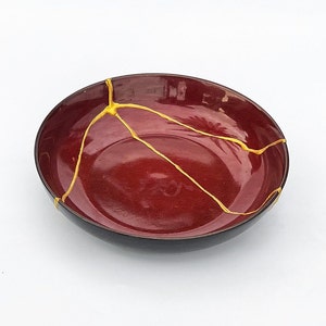 Kintsugi Red Italian Bowl, Kintsugi Pottery, Gifts for Her, Mothers Day  Gifts, Home Decor, Minimalist, Kintsugi Italian Red Bowl 
