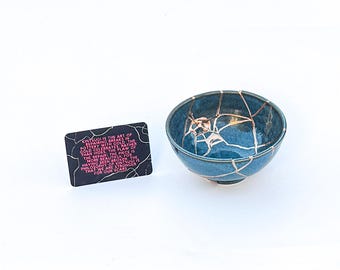 青と金の装飾 陶器ボウル2つセット 青と金の装飾 陶器ボウル2つセット