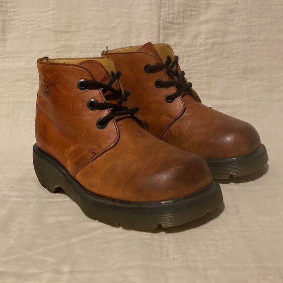 Y2K Dr Martens Burnt Orange Distressed Platform Chukka Boot UK 5 Mens 6 Womens 7 Etsy