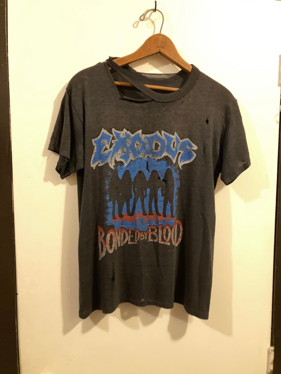 1986 80s Exodus Bonded by Blood Tour Tee M