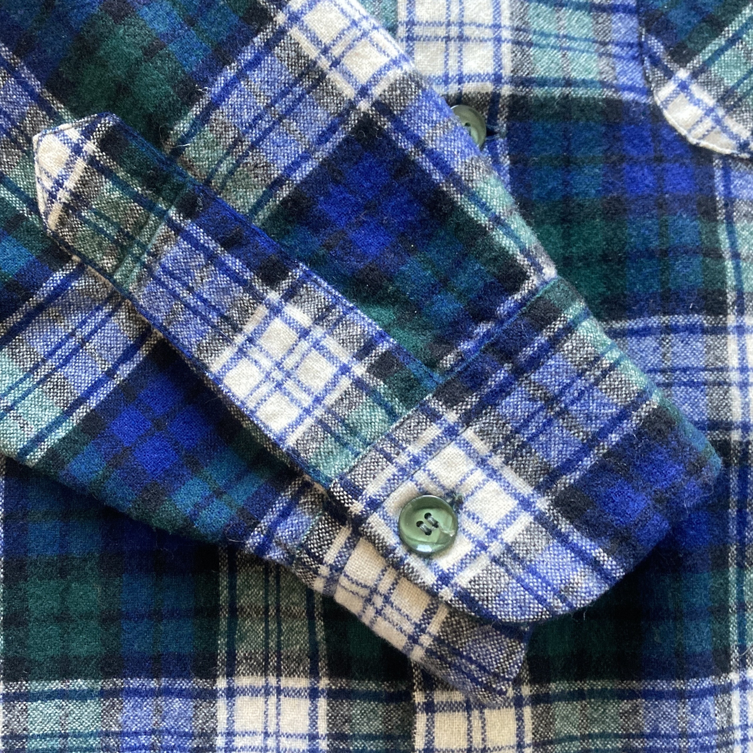 50s Pendleton Board Shirt Wool Flannel Loop Collar Plaid 50s Pendleton Board Shirt Wool Flannel Loop Collar Plaid