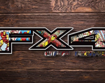 Ironman Inspired FX4 Off Road Decals (Set Of Two)