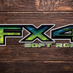 Ford FX4 SOFT ROAD DECAL set of 2 two.