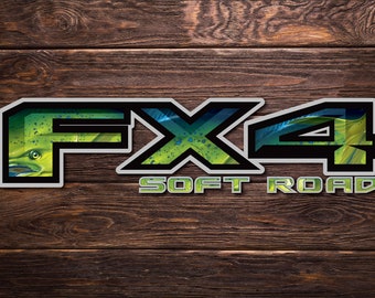 Ford FX4 SOFT ROAD DECAL set of 2 two.