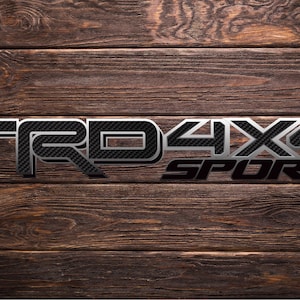 Toyota TRD Decals - Carbon Fiber (Set Of Two Decals)