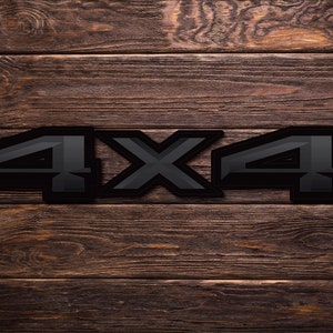 FORD 4x4 Maverick, Ranger, F150, F250, F350, F450 Beveled Universal Truck Bed Vinyl Decal Black Ops