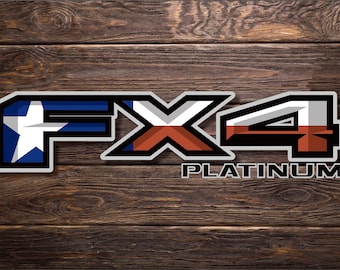 Ford FX4 Texas Edition Truck Bed Decal Set
