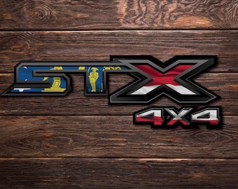 STX 4X4 Decals Stickers for Ford F150 & F250 State Flag Series (Set of 2)
