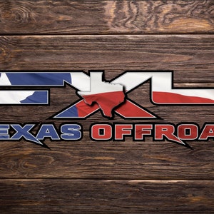Ford FX4 Series ( Maverick, Ranger, F150, F250, F350 F450 Dually) Off Road Truck Bed Side 4WD Decal Set Texas Offroad Edition