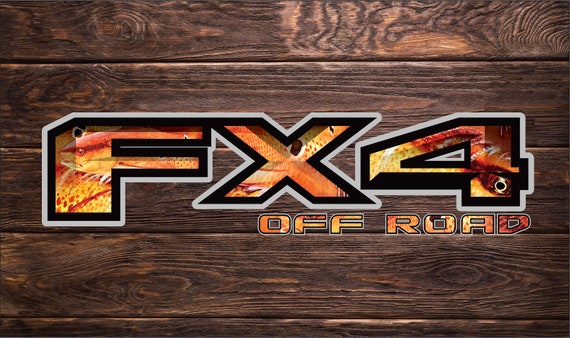 Fx4 OFF ROAD METALLIC SILVER Truck Bed Decal Set For Ford F150 Super Duty Ranger