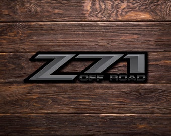 GM Z71 Off-Road Decal Sticker Set - Worn American Flag Design For Truck Bed