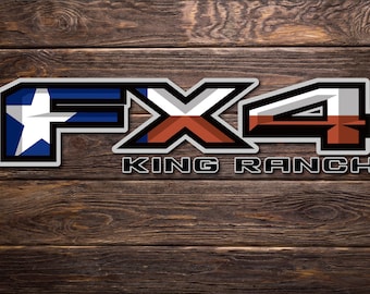 Ford FX4 Texas Edition Truck Bed Decal Set