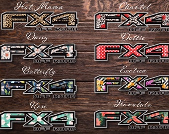Ford F-150 FX4 Off Road Truck Bed Decals – Glam Edition | F-150, F-250, F-350 (Set of 2)