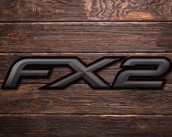 FX4 Off Road Truck Bed Side BLACKOUT Convex Offroad Set (2) of decals