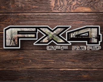 Ford FX4 Camo Decal Set: Off Road Truck Bed 4WD