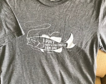 I Am One Fish Finder T-Shirt: Wisconsin Fishing Tee