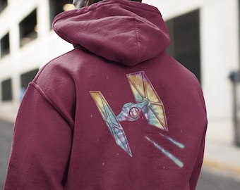 Tie Dye Star Wars Hoodie: TIE Fighter Sweatshirt