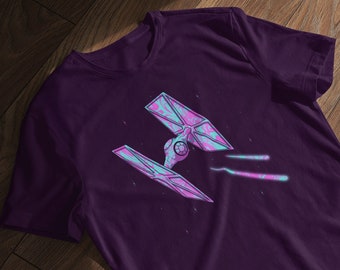 Vaporwave Tie Fighter Tee - Star Wars Tie Dye Shirt