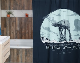 Star Wars Shower Curtain: Empire Strikes Back Hoth AT-AT