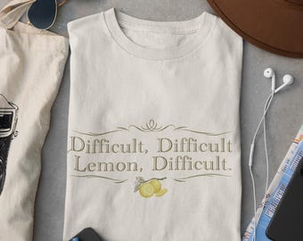 Difficult Lemon Graphic Tee - Bella + Canvas Unisex T-Shirt