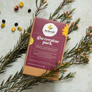 Gin Creator Pack - a mini gin making kit featuring Australian native gin botanicals | Cocktail infusion | Gin gift