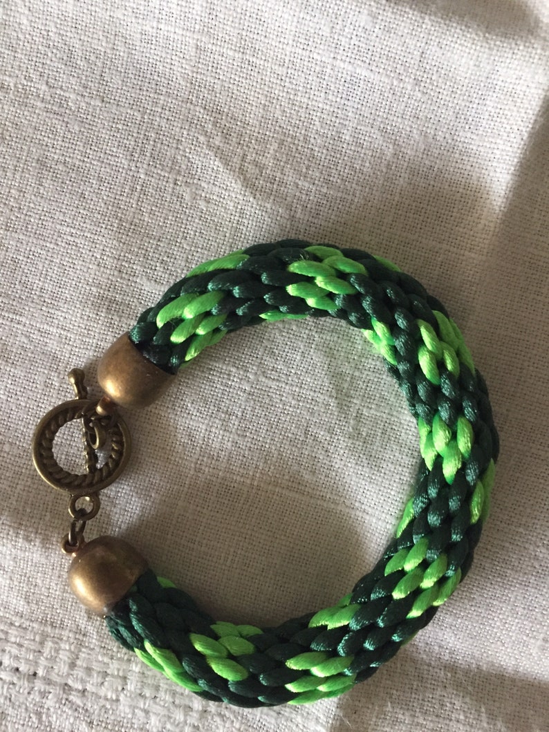 All raw materials used were made in China. Patrick\u2019s Day woven Kumihimo braided 6\u201d bracelet St
